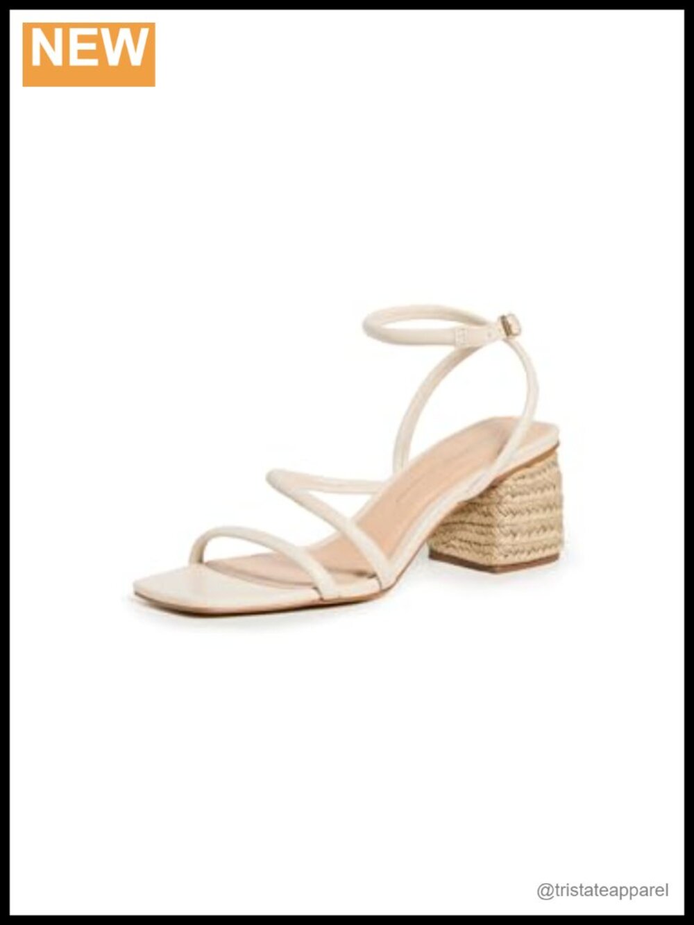 Leather Heeled Sandals Braided Jute Block Heel Ankle Strap Wedding Heels
